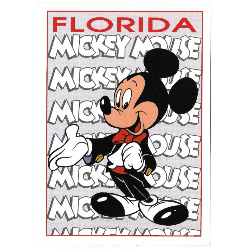 Postcard Antigo Vintage Disney Mickey"s Florida Collection 48FL