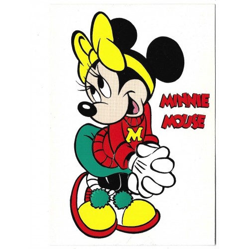 Postcard Antigo Vintage Disney Minnie Mouse PC709