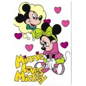 Postcard Antigo Vintage Disney Mickey Mouse PC709