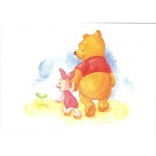 Postcard Antigo Vintage Disney Winnie The Pooh