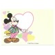Postcard Antigo Vintage Disney Mickey Heart LYRIC JAPAN