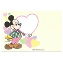 Postcard Antigo Vintage Disney Mickey Heart LYRIC JAPAN