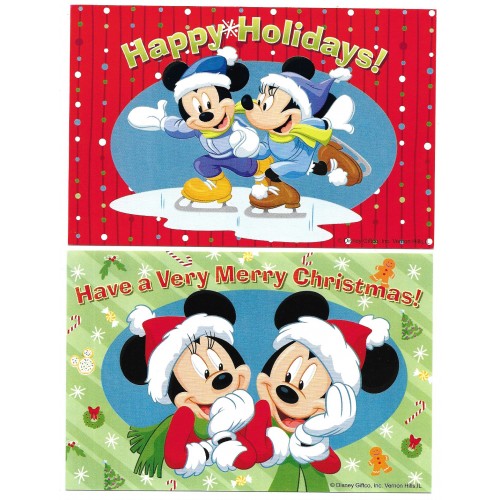 Kit 4 Postcards & Mini-Conjunto com PS Card Antigo Disney Christmas