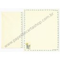 Conjunto de Papel de Carta Antigo Betsey Clark Escrevendo Cartas 1973