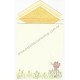 Conjunto de Papel de Carta Antigo Betsey Clark - Brincando Com Flores