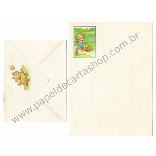 Conjunto de Papel de Carta Antigo Betsey Clark - Correndo