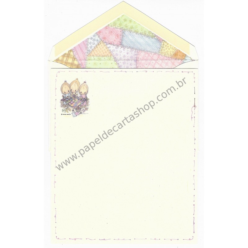 Conjunto de Papel de Carta Antigo Betsey Clark - Costurando