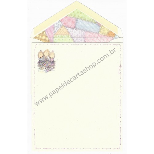 Conjunto de Papel de Carta Antigo Betsey Clark - Costurando