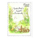 Postcard Antigo Vintage Disney Winnie The Pooh MAIL UK