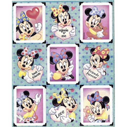 Cartela de ADESIVOS Mickey & Friends Gibson EUA