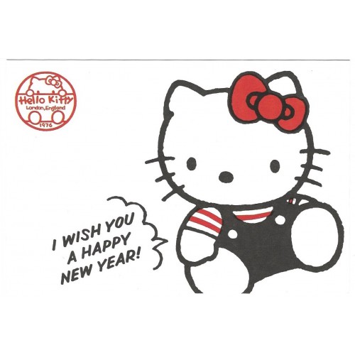 Ano 1988. Postcard Vintage Hello Kitty Sanrio Japan