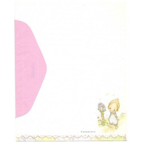 Papel de Carta ANTIGO BETSEY Clark Patchwork 3 Hallmark CROWN