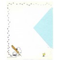 Papel de Carta ANTIGO SNOOPY Tinta Hallmark CROWN