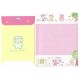 Ano 1993 Conjunto de Papel de Carta & POSTAL Warau Onna Vintage Sanrio