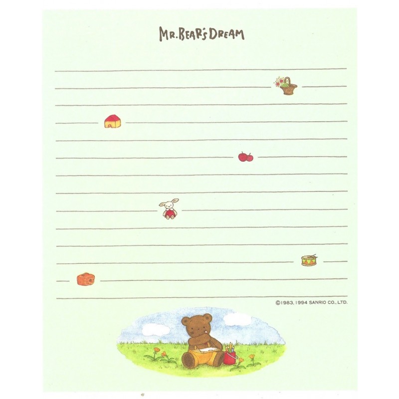 Ano 1994. Coleção Completa de Conjuntos Mr Bears Dream Vintage Sanrio