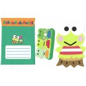 Ano 1995. Conjunto de Papel de Carta Keroppi Die Cut Sanrio