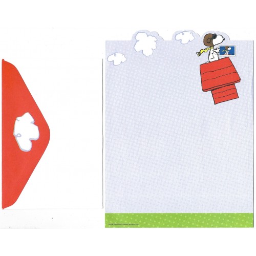 Conjunto de Papel de Carta IMPORTADO SNOOPY US Postal Service Hmk