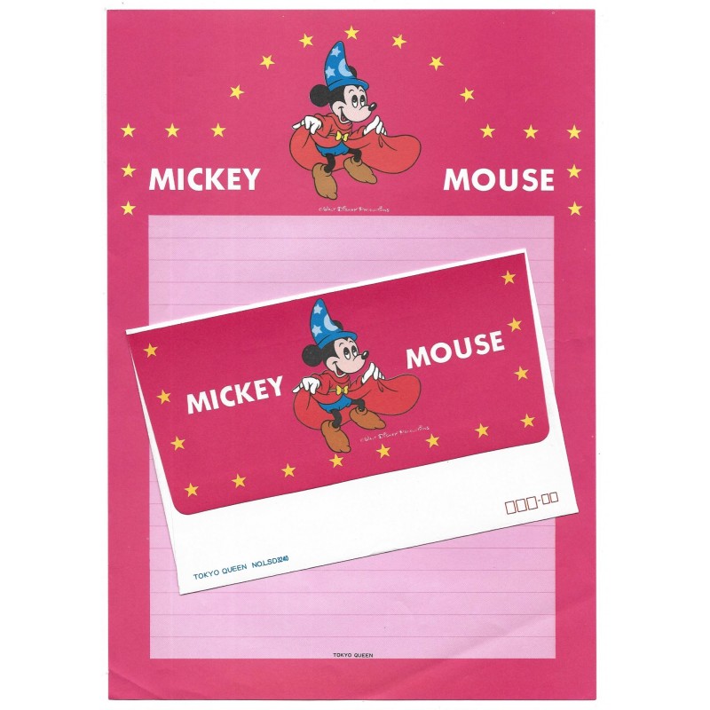 Conjunto de Papel de Carta Disney Mickey Fantasy CRS Tokyo Queen