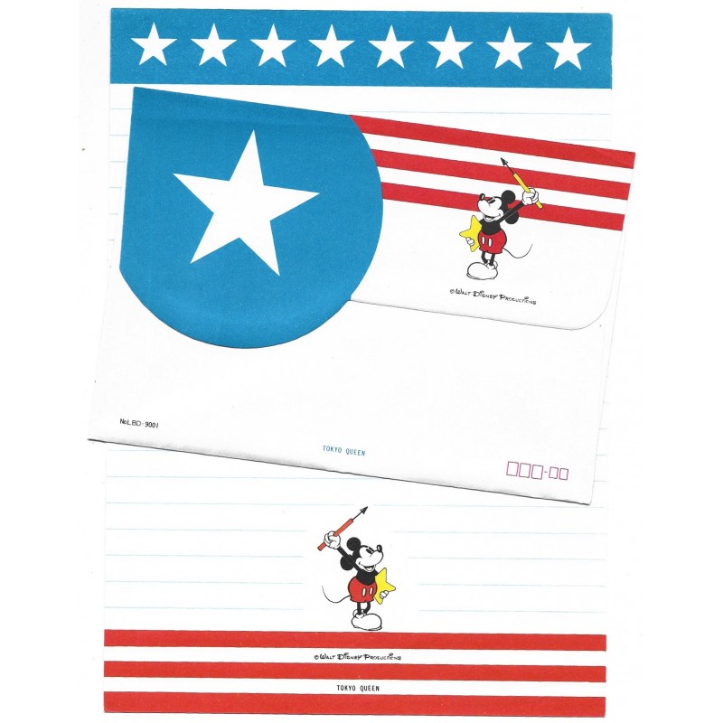 Conjunto de Papel de Carta Disney Mickey Star Tokyo Queen