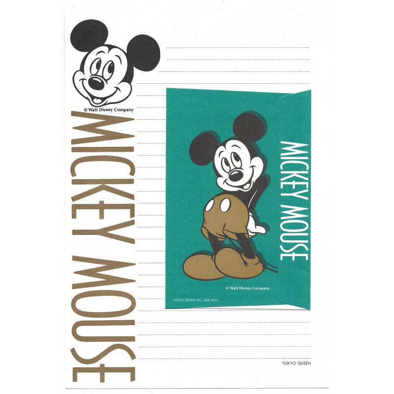 Conjunto de Papel de Carta Disney Mickey Mouse CVD Tokyo Queen