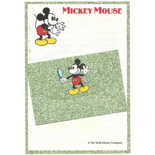 Conjunto de Papel de Carta The Walt Disney Co Mickey Mouse CVD