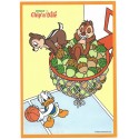 Conjunto de Papel de Carta VINTAGE Disney Enterprises Donald vs Chip'n'Dale