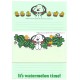 Kit 2 Conjuntos de Papel de Carta Snoopy Watermelon Hallmark Japan