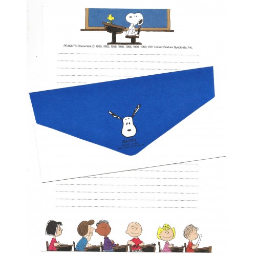 Conjunto de Papel de Carta Snoopy & Woodstock Vintage Hallmark