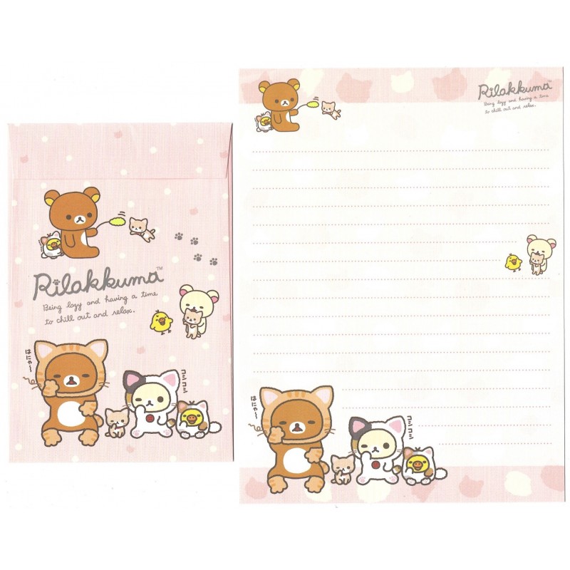 Conjunto de Papel de Carta Rilakkuma Relax 2 - San-X