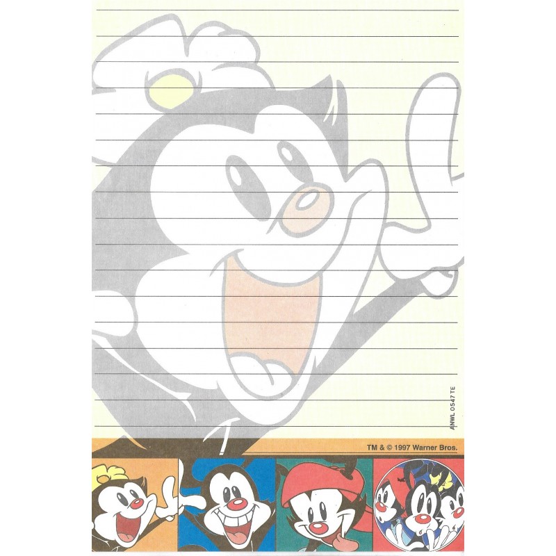 Papel de Carta ANIMANIACS TM & Warner Bros. 1997 0547TE