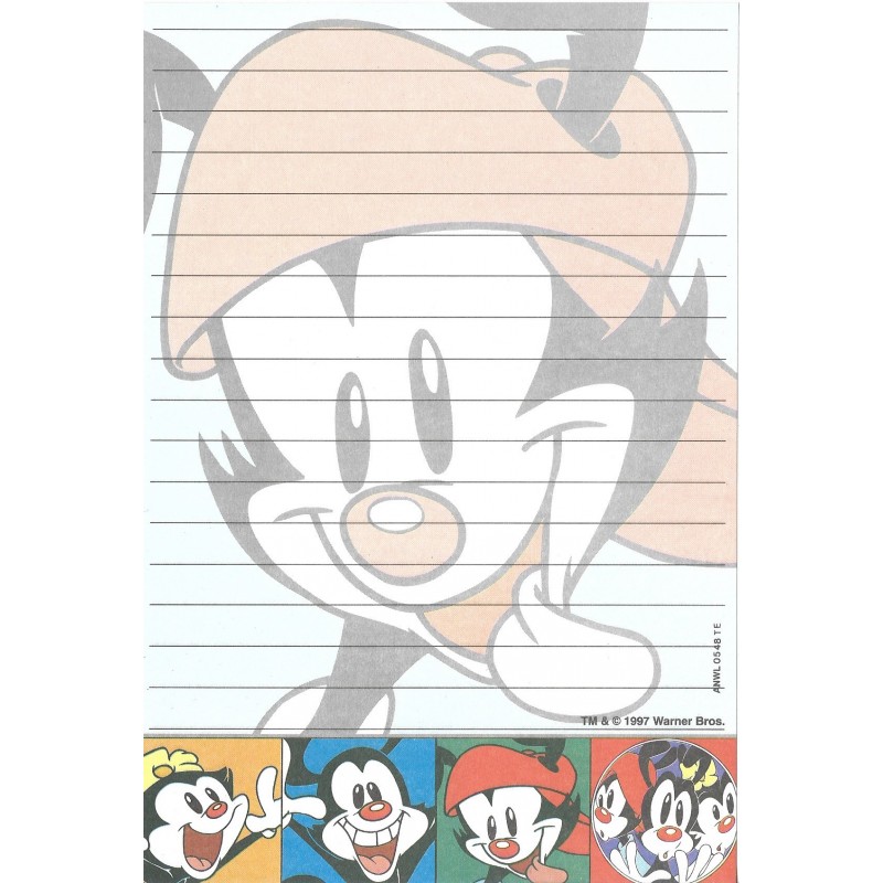 Papel de Carta Avulso ANIMANIACS TM & Warner Bros. 1997 0548TE