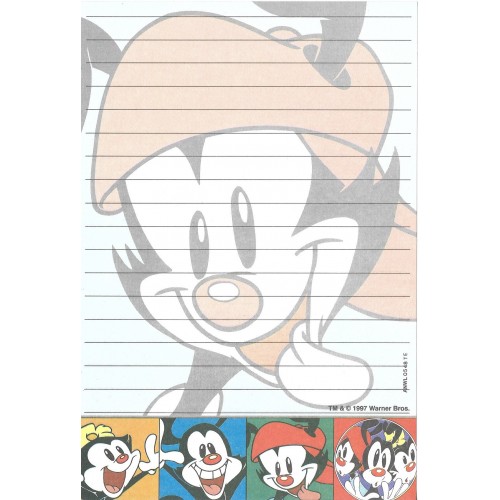 Papel de Carta ANIMANIACS TM & Warner Bros. 1997 0548TE