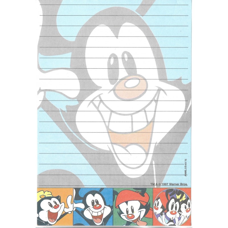 Papel de Carta Avulso ANIMANIACS TM & Warner Bros. 1997 0549TE