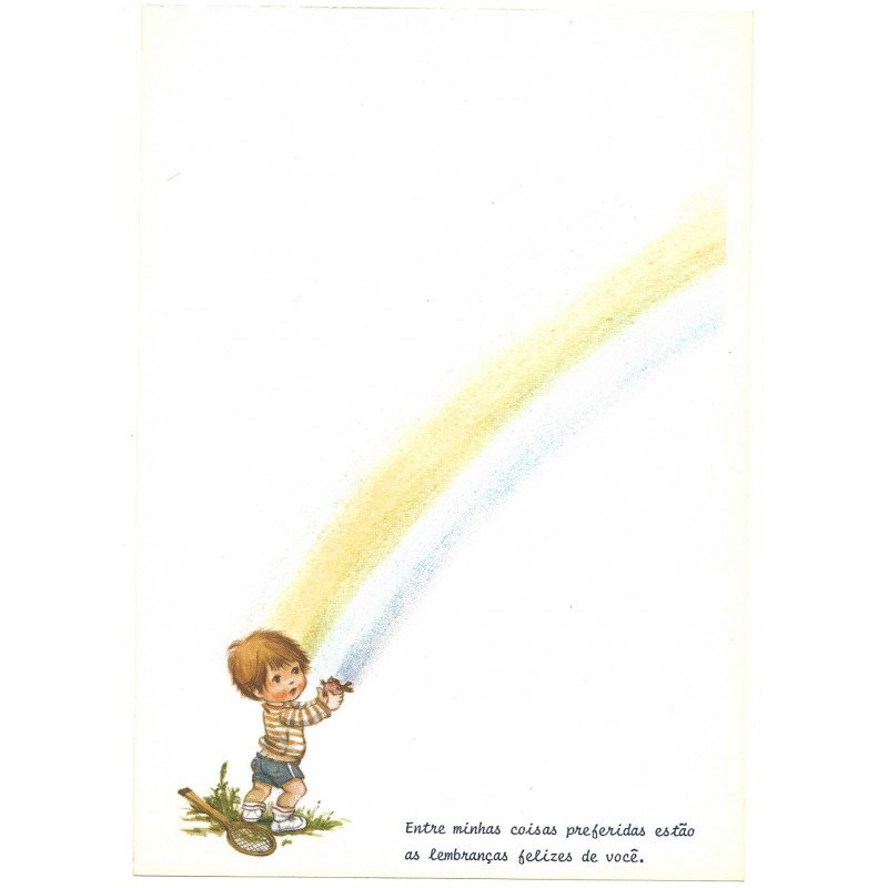 Papel de Carta Antigo Cromocart Little Rainbows 8