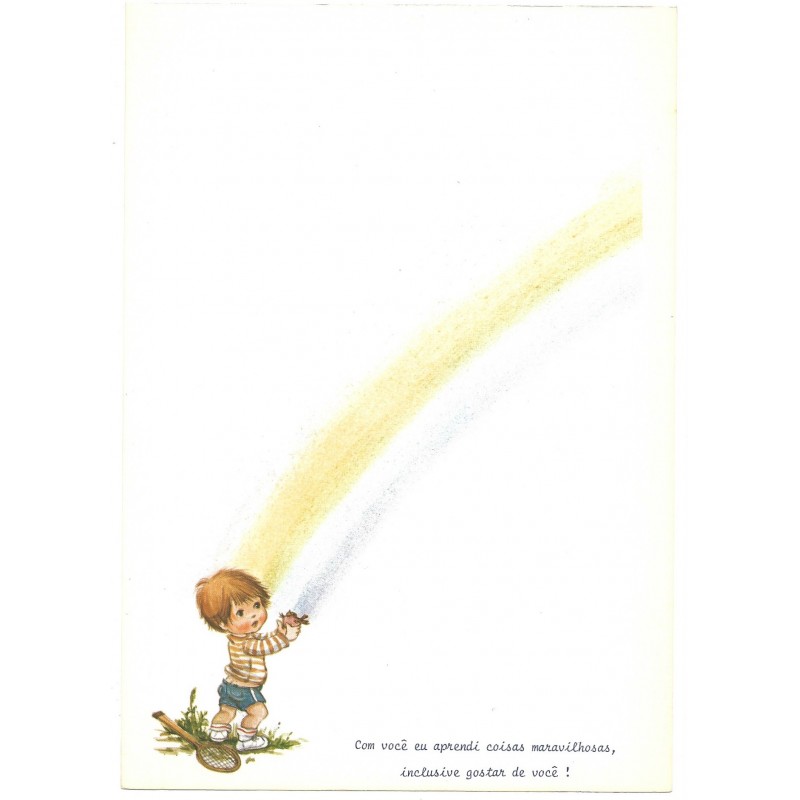 Papel de Carta Antigo Cromocart Little Rainbows 10