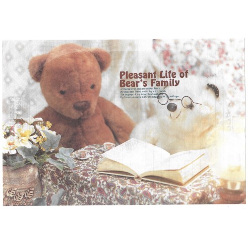Conjunto de Papel de Carta Importado Bear's Family 6 Litte Fancy