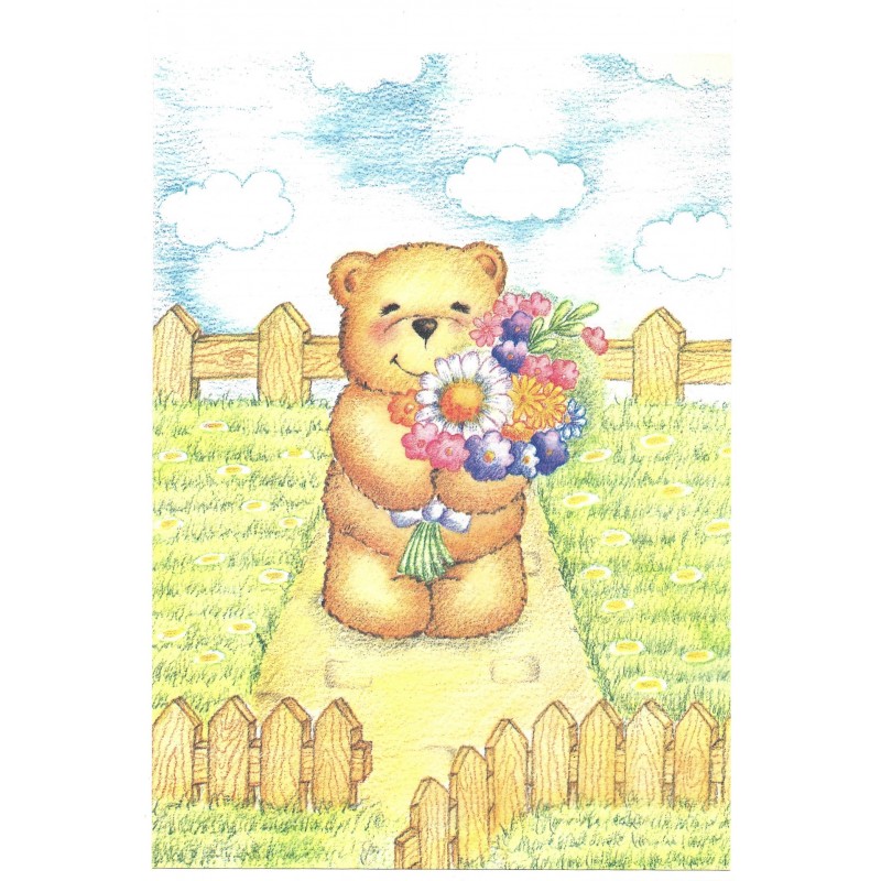 Conjunto de Papel de Carta Importado Bears MIK LT-82