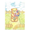 Conjunto de Papel de Carta Importado Bears MIK LT-82