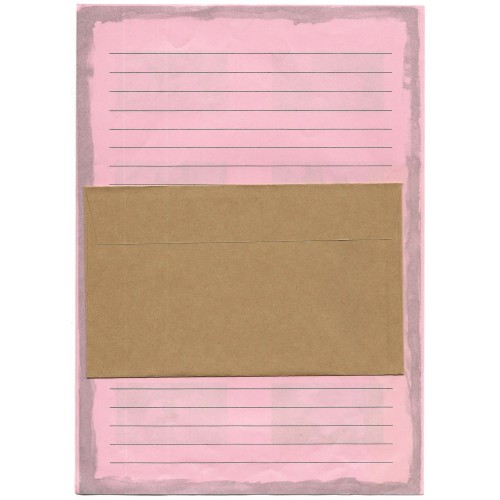 Conjunto de Papel de Carta Antigo Importado DOGS Pink