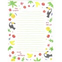 Conjunto de Papel de Carta & NOTECARD Vintage Toco Toucan CLL SAN-X