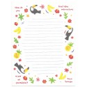 Conjunto de Papel de Carta & NOTECARD Vintage Toco Toucan CLA SAN-X