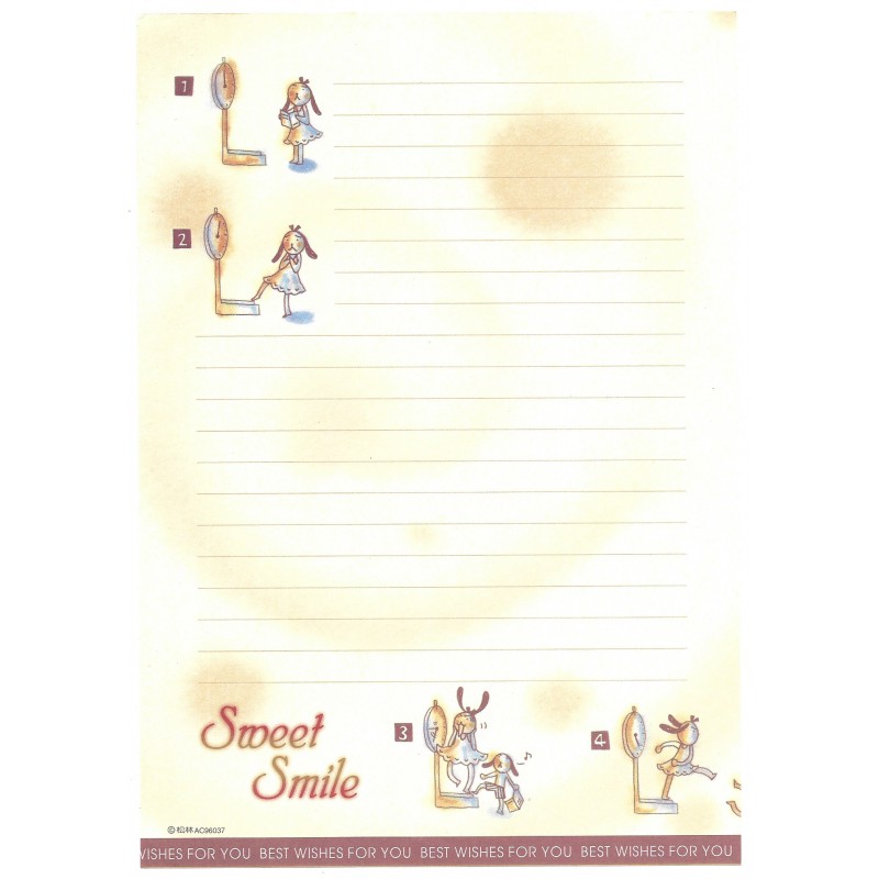 Papel de Carta AVULSO Antigo Importado Sweet Smile AC96037