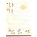 Papel de Carta AVULSO Antigo Importado Sweet Smile AC96037