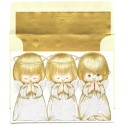 Notecard Antigo Importado Ruth Morehead Angels G Hallmark