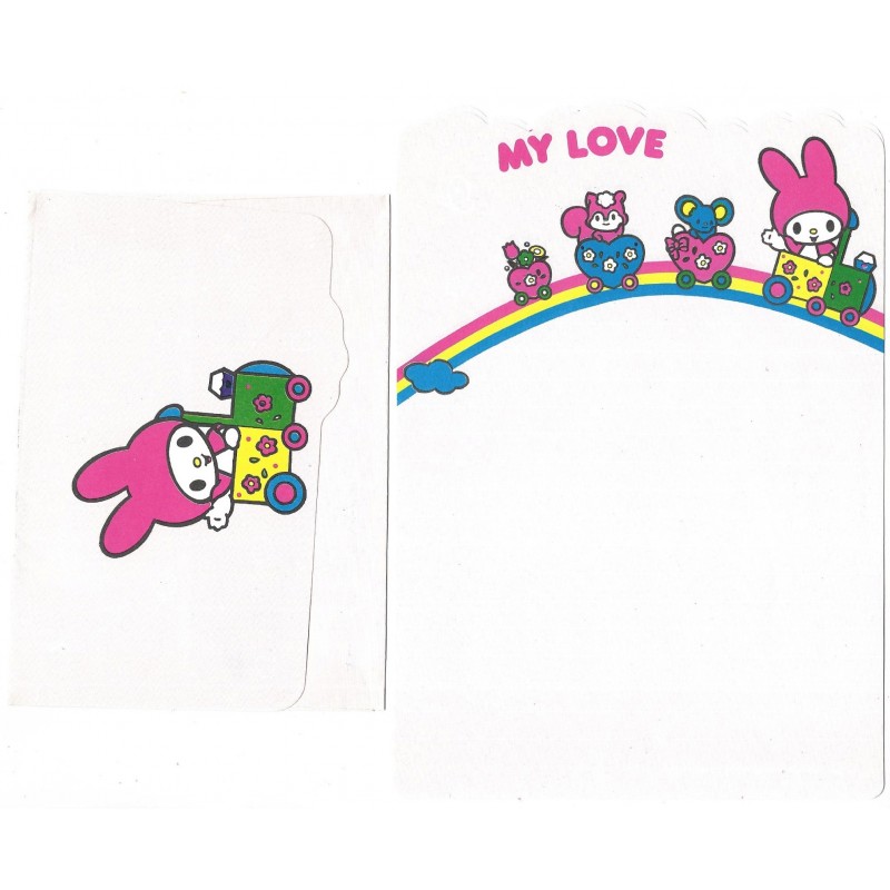 Conjunto de Papel de Carta My Melody My Love Antigo Butterfly