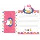 Conjunto de Papel de Carta Hello Kitty HK-135 Antigo Butterfly