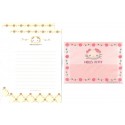 Ano 2000. Conjunto de Papel de Carta Hello Kitty Roses CAM Sanrio