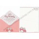 Ano 2014. Kit 2 Conjuntos de Papel de Carta My Melody Surprises Sanrio