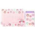 Ano 2013. Conjunto de Papel de Carta My Melody Made In Japan Sanrio