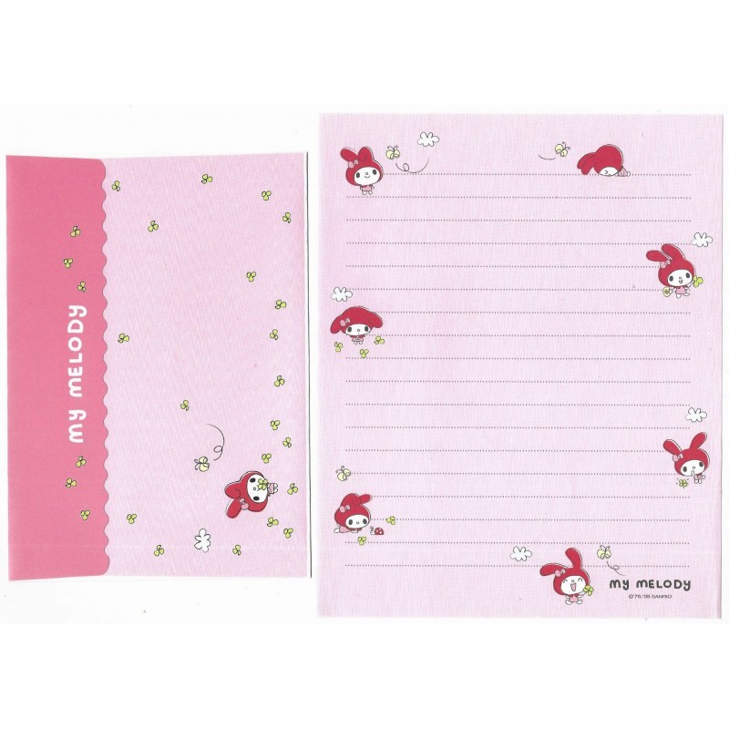 Ano 2008. Kit 2 Conjuntos de Papel de Carta My Melody Sanrio